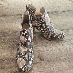 Fergalicious By Fergie Snakeskin Heeled Boots